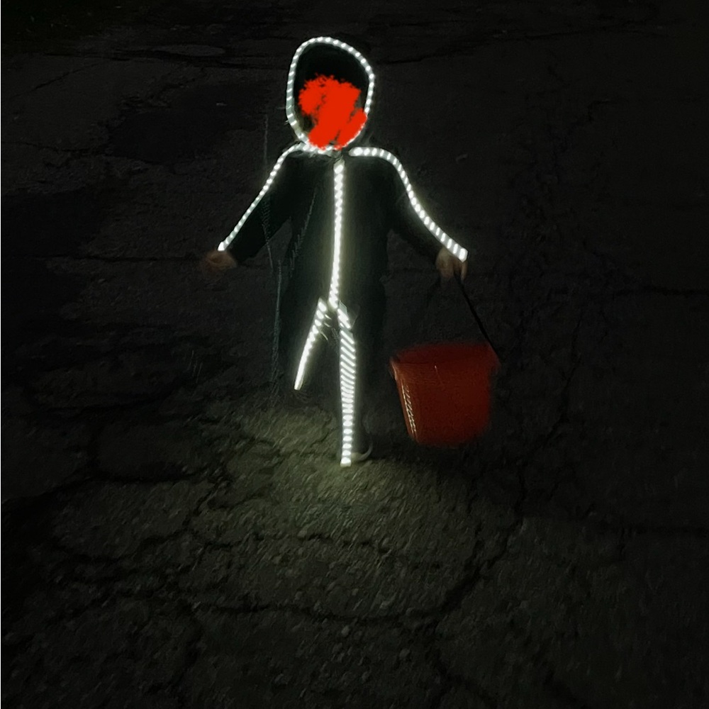 Glowy Zoe ‘stick man’ Halloween costume Toddler